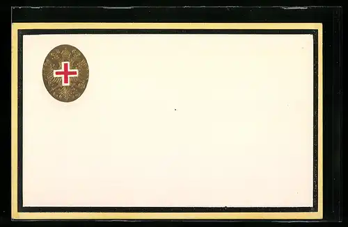 Präge-AK Rotes Kreuz Nr. 19: Wappen, Offizielle Kriegsfürsorge