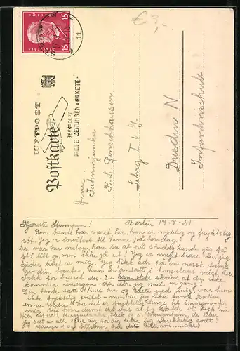 Künstler-AK Handgemalt: Segelboot auf dem Wasser