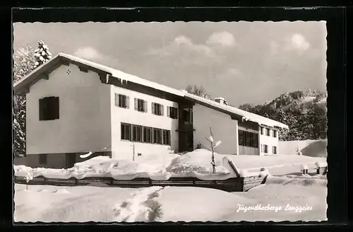 AK Lenggries, Jugendherberge im Schnee