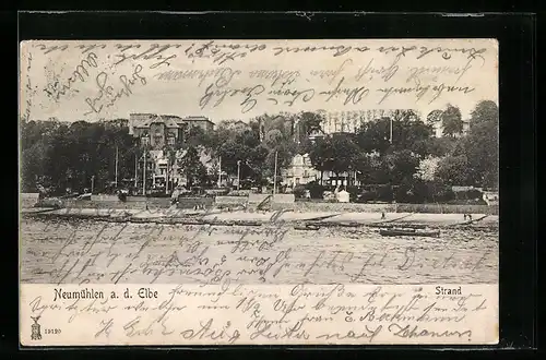 AK Hamburg-Neumühlen, Strand