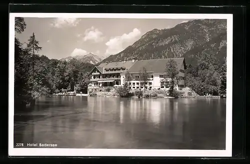 AK Garmisch-Partenkirchen, Hotel Badersee