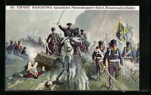AK General Blüchers Sieg an der Katzbach, Völkerschlacht 1813