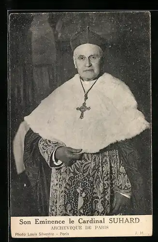 AK Son Eminence le Cardinal Suhard, Archevêque de Paris