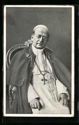AK Papst Pius XI. auf dem päpstlichen Stuhl
