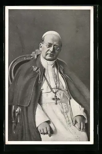 AK Papst Pius XI. auf dem päpstlichen Stuhl