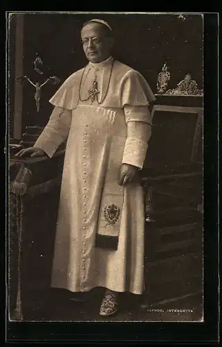 AK Portrait von Papst Pius XI. in Robe