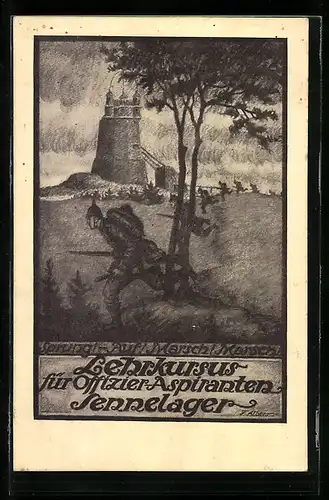 AK Lehrkursus für Offizier-Aspiranten, Sennelager, Regiment, Sprung! Auf! Marsch! Marsch!