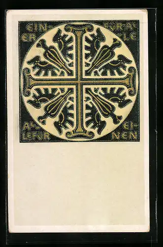 AK Einer für alle-Alle für einen, Nagelbild