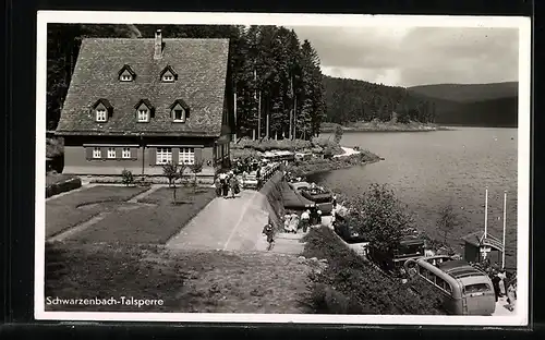 AK Landpoststempel Schwarzenbach über Forbach