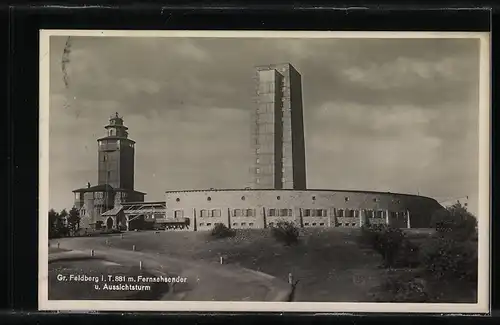 AK Landpoststempel Feldberg über Königstein (Taunus)