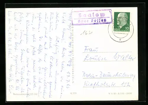 AK Landpoststempel Saalow über Zossen