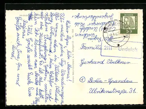 AK Landpoststempel Undeloh