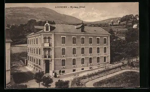 AK Lourdes, Quartier Peyramale, Myriam Hôtel