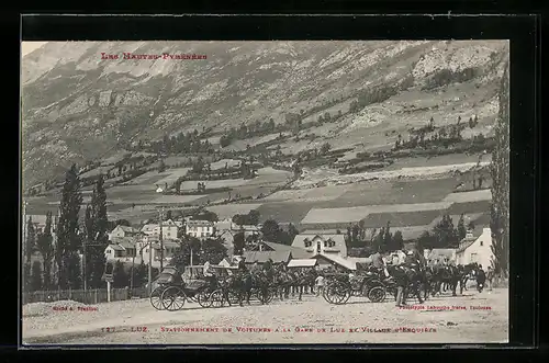 AK Luz, Stationnement de Voitures al la Gare de Luz et Village d`Esquieze