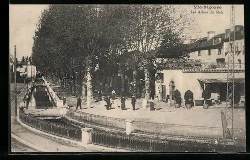 AK Vic-Bigorre, Les Allées du Midi