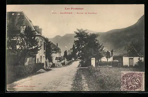 AK Saléchan, Les Pyrénées, Route de Luchon