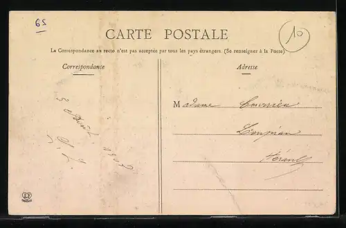 AK Saléchan, Les Pyrénées, Route de Luchon