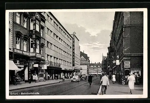 AK Erfurt, Ufa-Palast in der Bahnhofstrasse