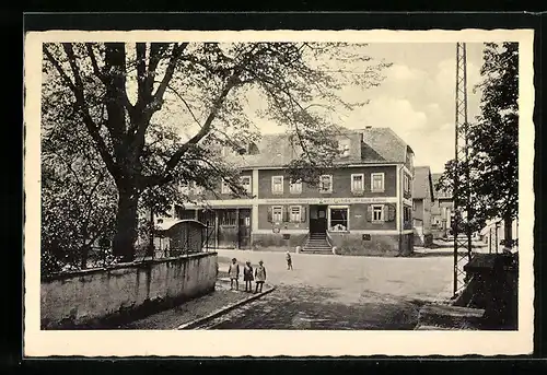 AK Anspach /Taunus, Gasthaus & Metzgerei Zur Linde vom Emil Lather