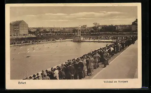 AK Erfurt, Volksbad am Nordpark