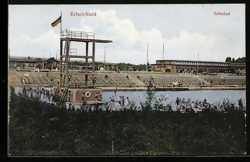 AK Erfurt-Nord, Blick in das Volksbad