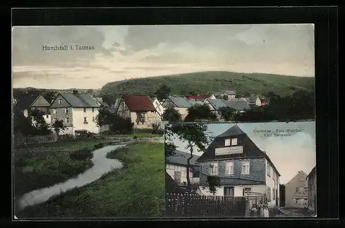 AK Hundstall i. Taunus, Gasthaus Zum Weilthal von Karl Heimann