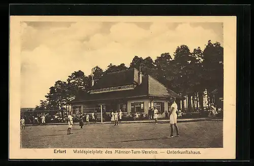 AK Erfurt, Waldspielplatz des Männer-Turn-Vereins - Unterkunftshaus