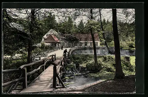 AK Leopoldstal i. Lippe, Hotel-Waldgasthaus Silbermühle