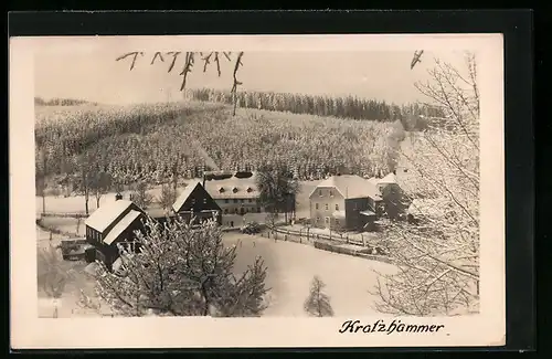 AK Kratzhammer, Gebäudepartie im Winter