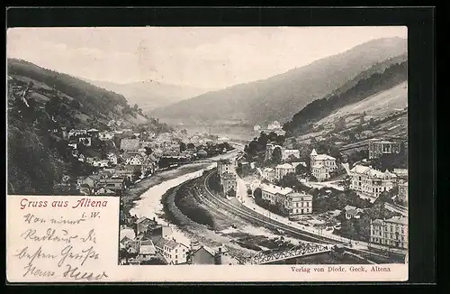 AK Altena i. W., Gesamtansicht