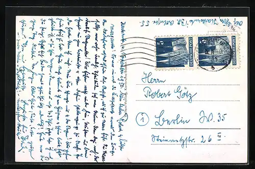 AK Karlsruhe /Baden, Strassenbahn in der Kaiserstrasse