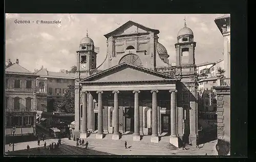 AK Genova, l'Annunziata e Tramway, Strassenbahn