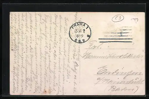 AK Praha, Prikopy, Strassenbahnen