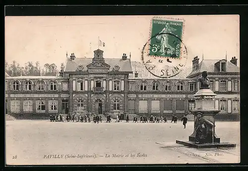 AK Pavilly, La Mairie et les Ècoles