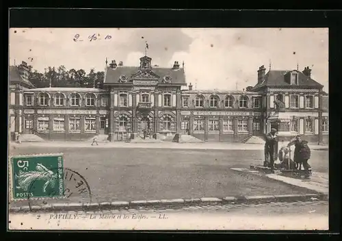 AK Pavilly, La Mairie et les Ècoles