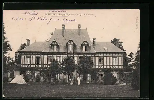 AK Blosseville-sur-Mer, Le Manoir