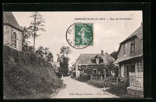 AK Gerponville, Rue du Presbytère