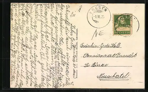 AK Fresens, Vue générale et les Alpes