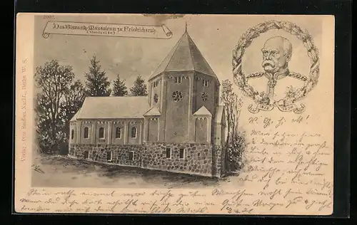 AK Bismarck-Mausoleum in Friedrichsruh, Portrait