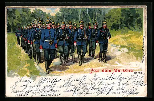 AK Infanterie auf dem Marsche