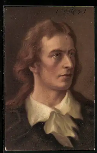 AK Portrait des Dichters Schiller