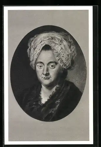 AK Catharina Elisabeth Goethe, Portrait der Mutter Goethes