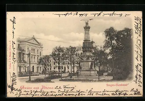 AK Hamburg-Altona, Sieges-Denkmal