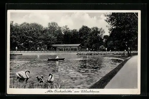 AK Berlin-Schlachtensee, Gaststätte Alte Fischerhütte