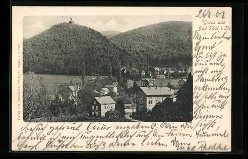 AK Bad Thal in Thür., Gesamtansicht aus der Vogelschau