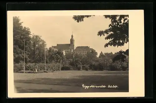 AK Dippoldiswalde, Blick zum Schloss