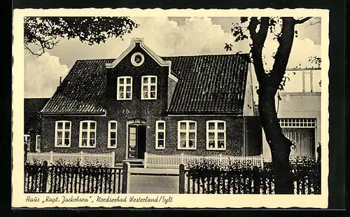AK Westerland / Sylt, Haus Kapt. Jackobsen