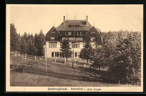 AK Bärenfels / Erzgeb., Gasthaus Spitzbergbaude