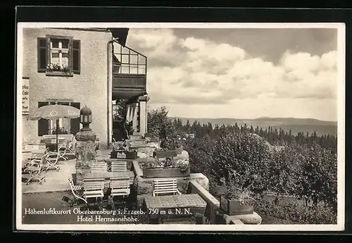 AK Oberbärenburg / Erzgeb., Hotel Hermannshöhe