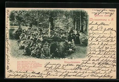 AK Weissenburg a. S., am Römerbrunnen